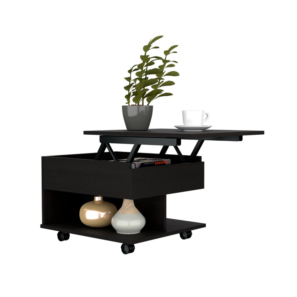 Mercuri Lift Top Coffee Table - Black Wengue Finish - Ethereal Company