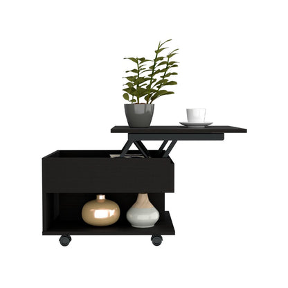 Mercuri Lift Top Coffee Table - Black Wengue Finish - Ethereal Company