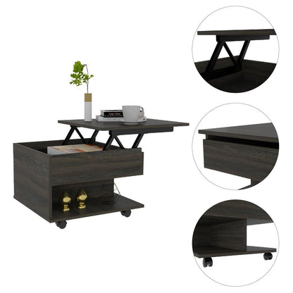 Mercuri Lift Top Coffee Table - Carbon Espresso Finish - Ethereal Company