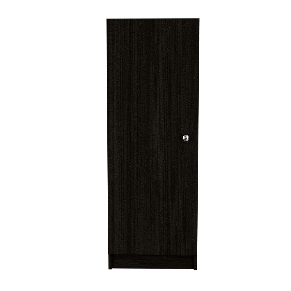 Miami Pantry, Single Door Cabinet, Black Wengue Finish - Ethereal Company