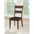 Nabirye Side Chair (Set-2), PU & Dark Oak - Ethereal Company