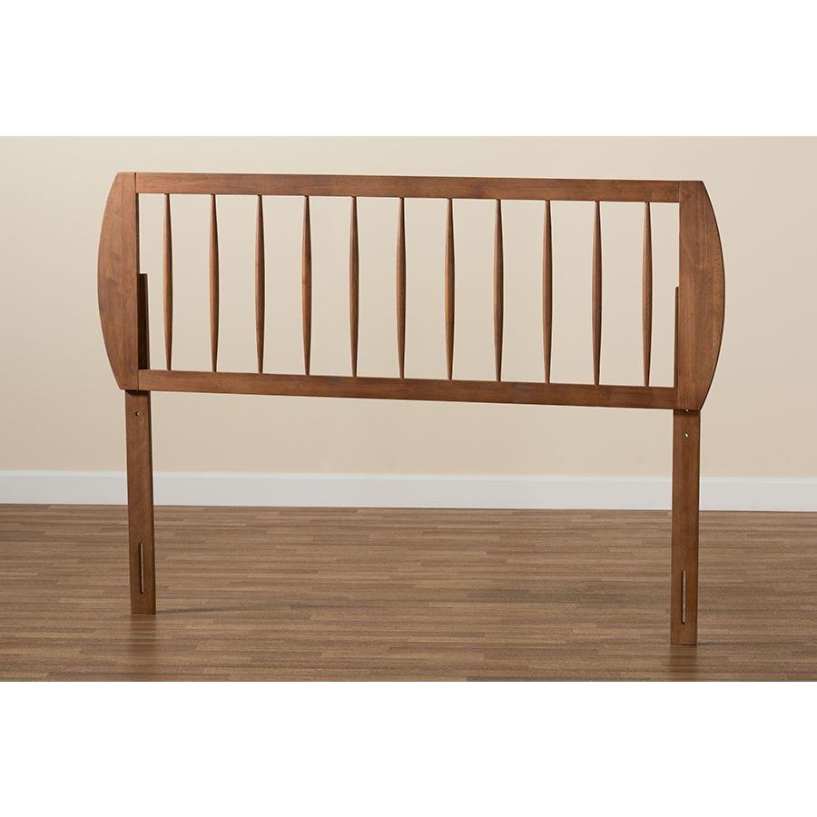 Norman Transitional Ash Walnut Finished Wood King Size Headboard - Ethereal Company