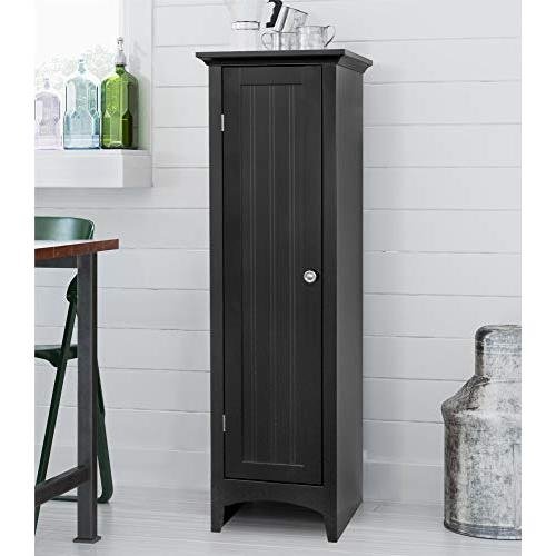 One Door Kitchen Storage Pantry in Black - Ethereal Company