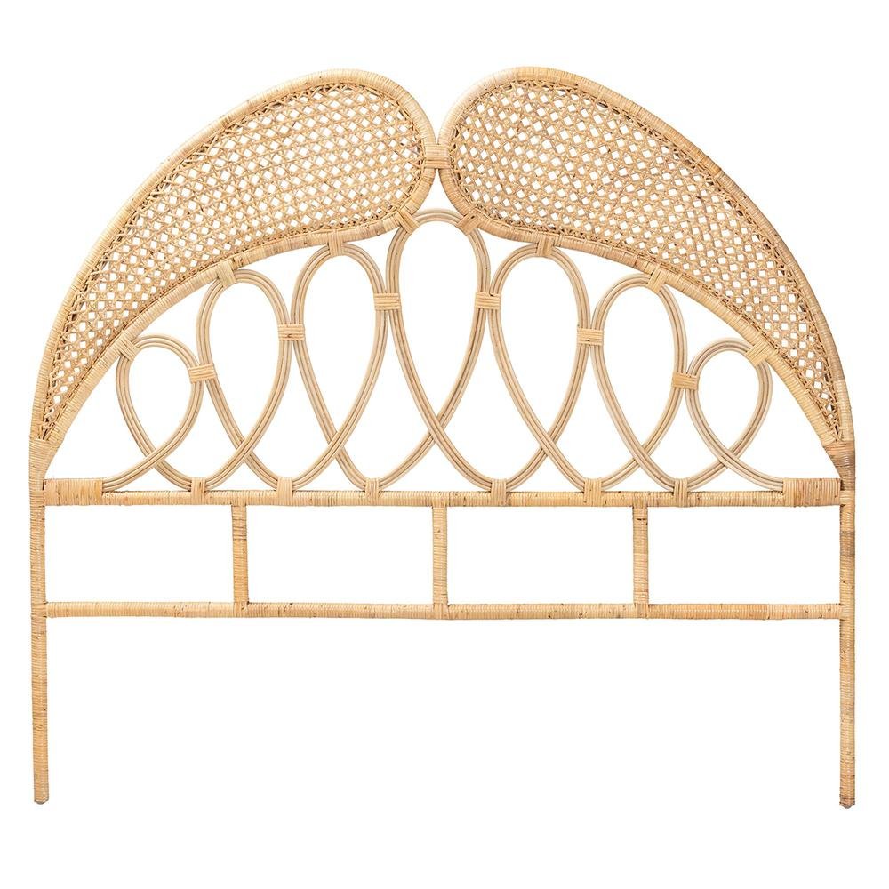 Onika Bohemian Rattan Queen Size Standalone Headboard - Ethereal Company