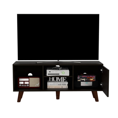 Ontario Tv Stand for TV´s up 52&quot;, Three Shelves, Single Door Cabinet - Ethereal Company