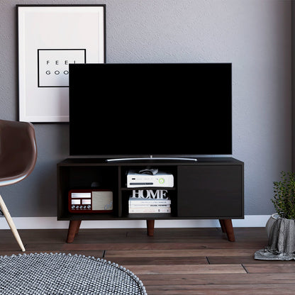 Ontario Tv Stand for TV´s up 52&quot;, Three Shelves, Single Door Cabinet - Ethereal Company