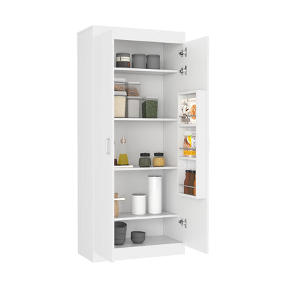 Orlando Pantry Cabinet, Five Shelves, White Finish - Ethereal Company