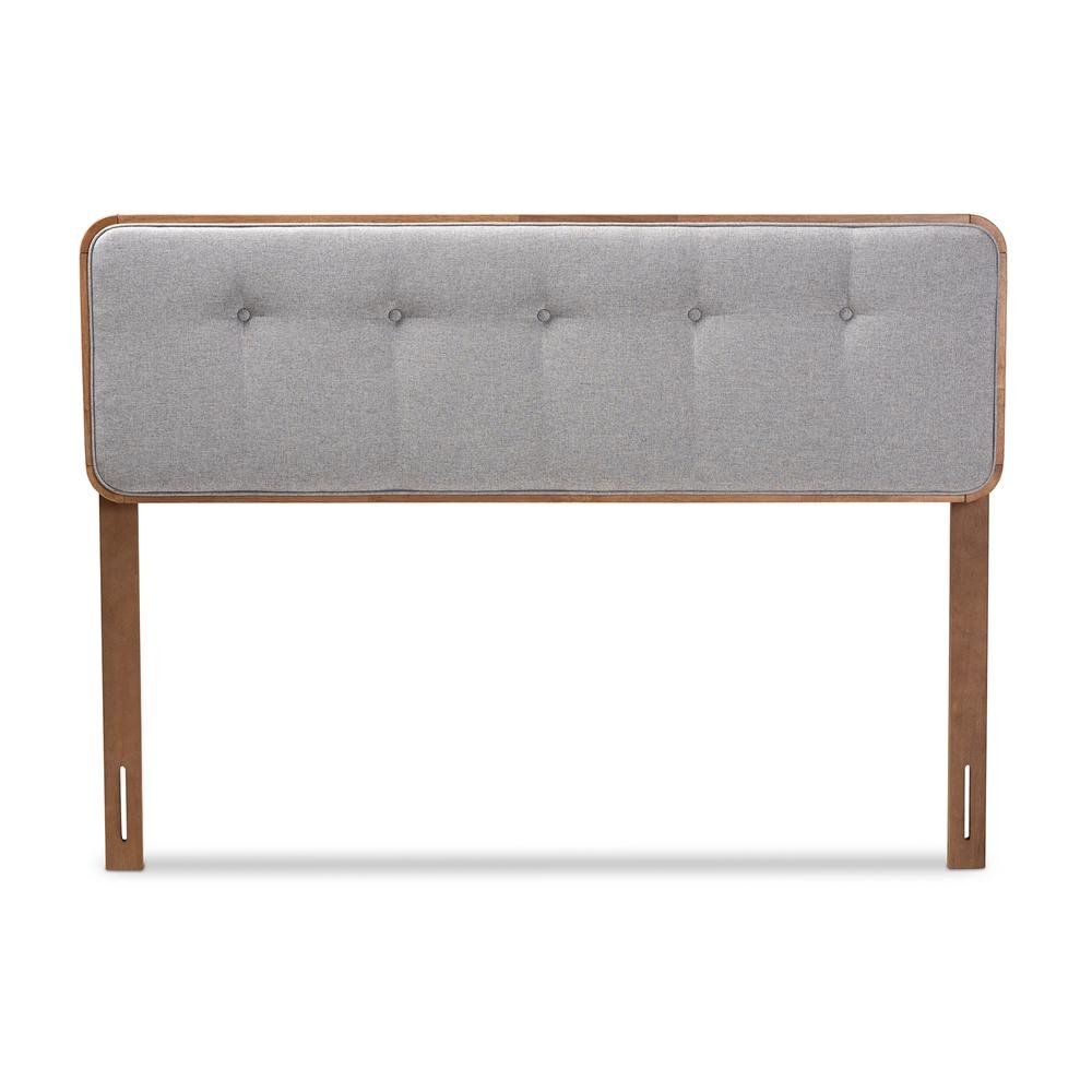 Palina Queen Size Headboard - Light Grey/Walnut - Ethereal Company