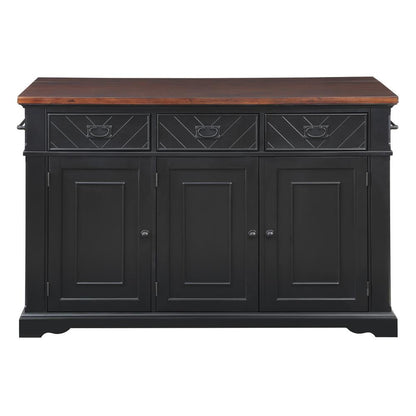 Palisade Kitchen Island, Black - Ethereal Company