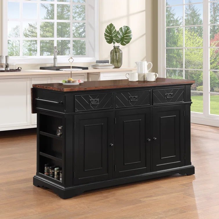 Palisade Kitchen Island, Black - Ethereal Company