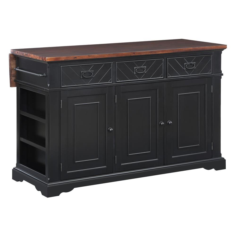 Palisade Kitchen Island, Black - Ethereal Company