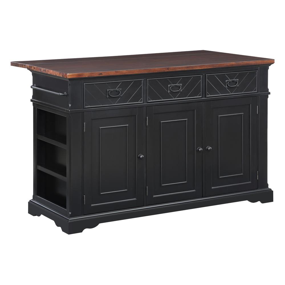 Palisade Kitchen Island, Black - Ethereal Company