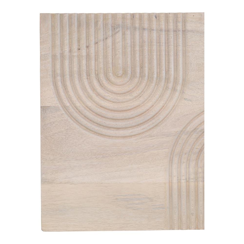 Passages Carved Wood Wall Art White Wash - Ethereal Company