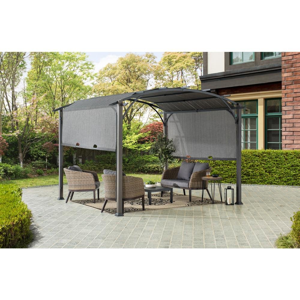 Pergola with Adjustable Canopy for Patio, Backyard, and Garden - Ethereal Company