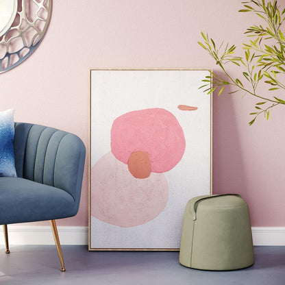 Pink Geode Canvas Wall Art - Ethereal Company