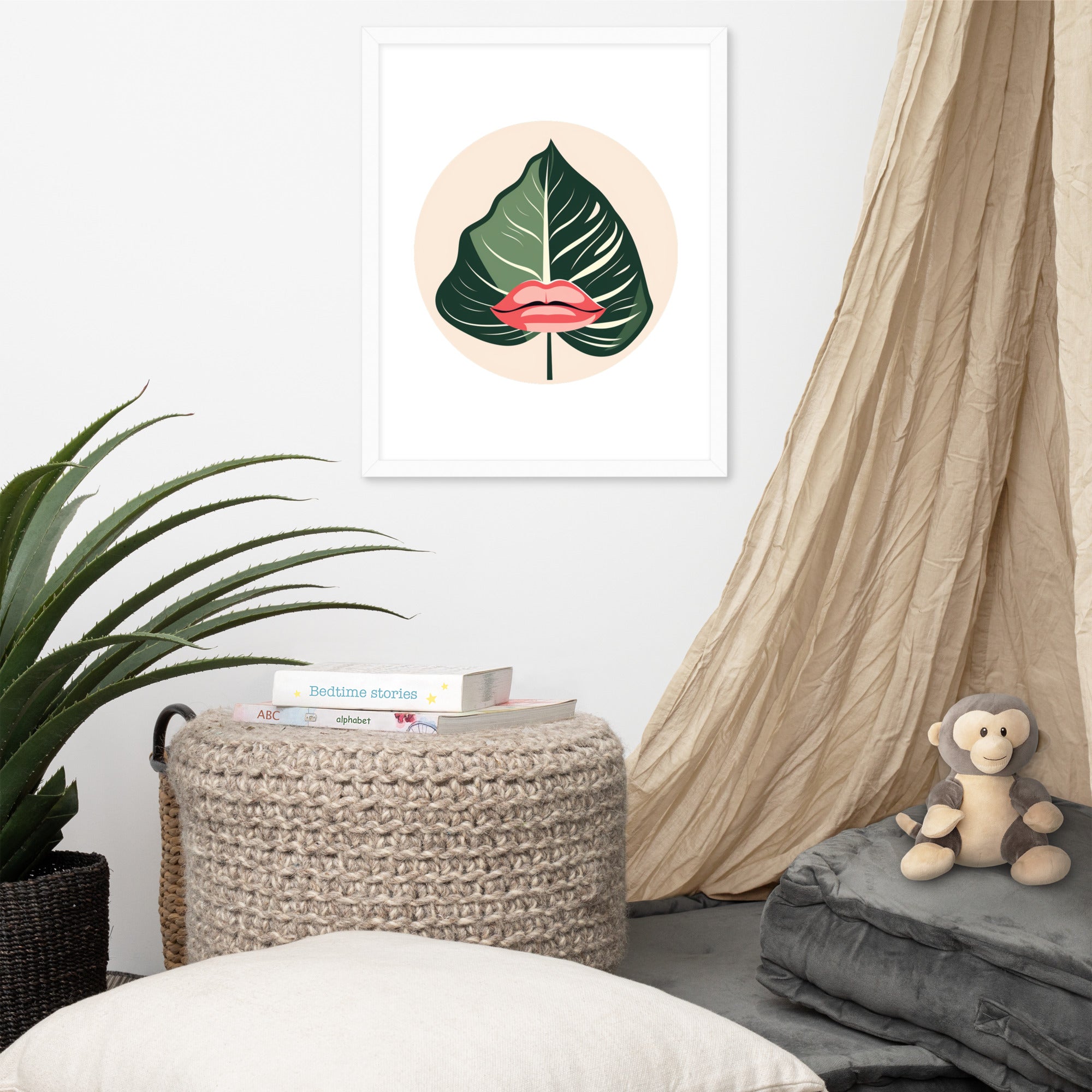 Planted Lips Framed Picture - Ethereal Company