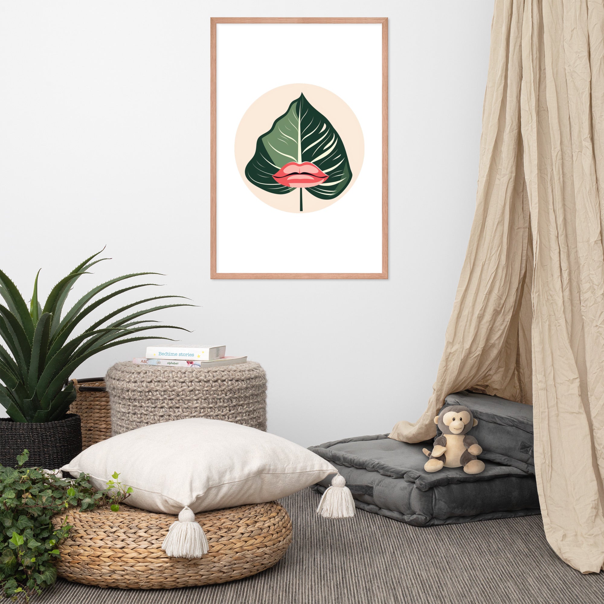 Planted Lips Framed Picture - Ethereal Company