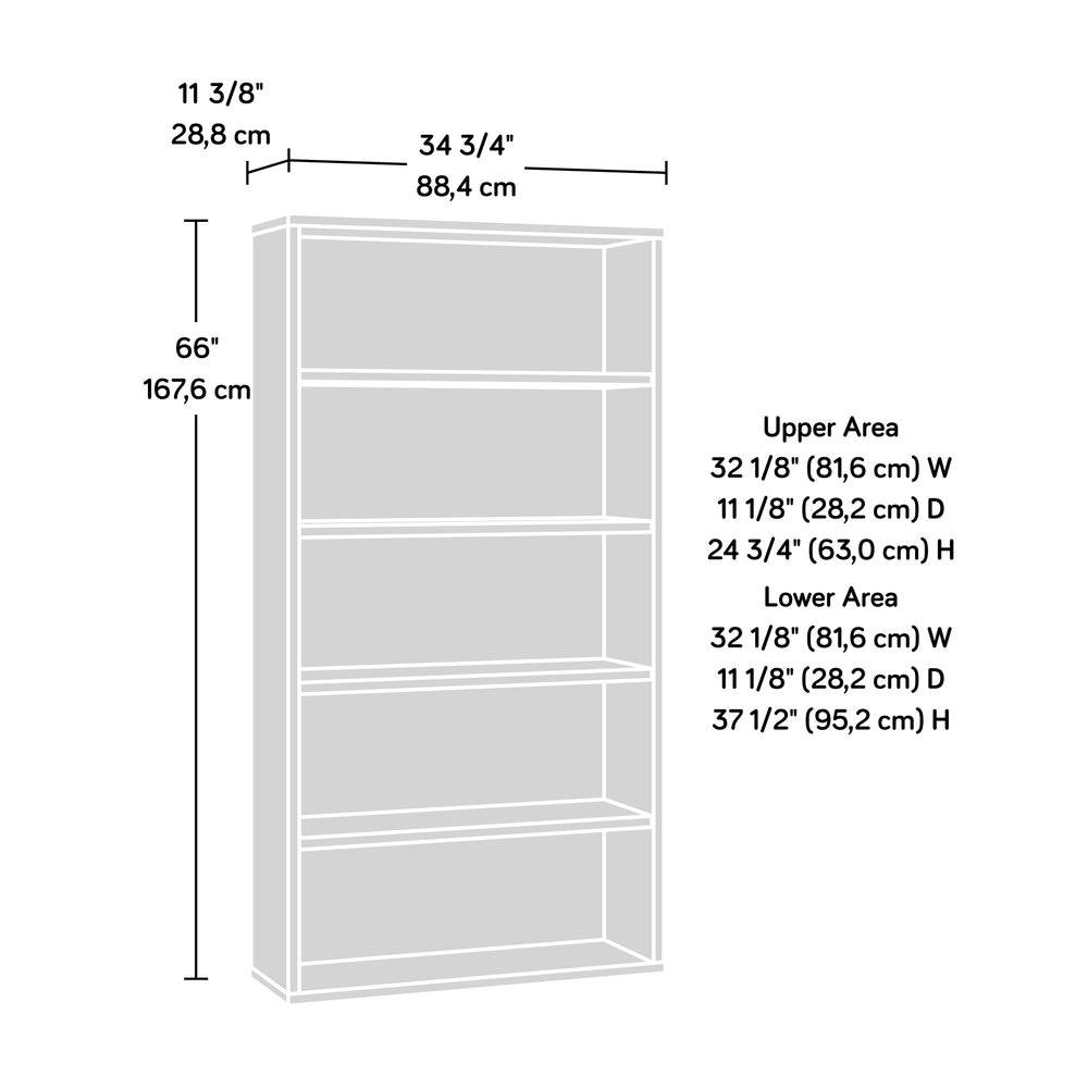 Portage Park 5 Shelf Bookcase Ka - Ethereal Company