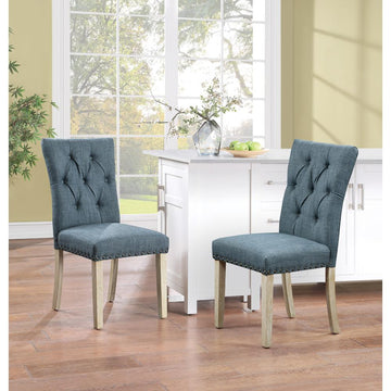 Preston Dining Chair 2 Pk - Blue - Ethereal Company