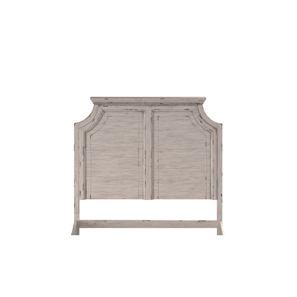 Providence King Panel Headboard, Antiqued White - Ethereal Company