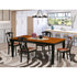 Reginald Dining Table with 4 Wooden Dining Chairs - Ethereal Company