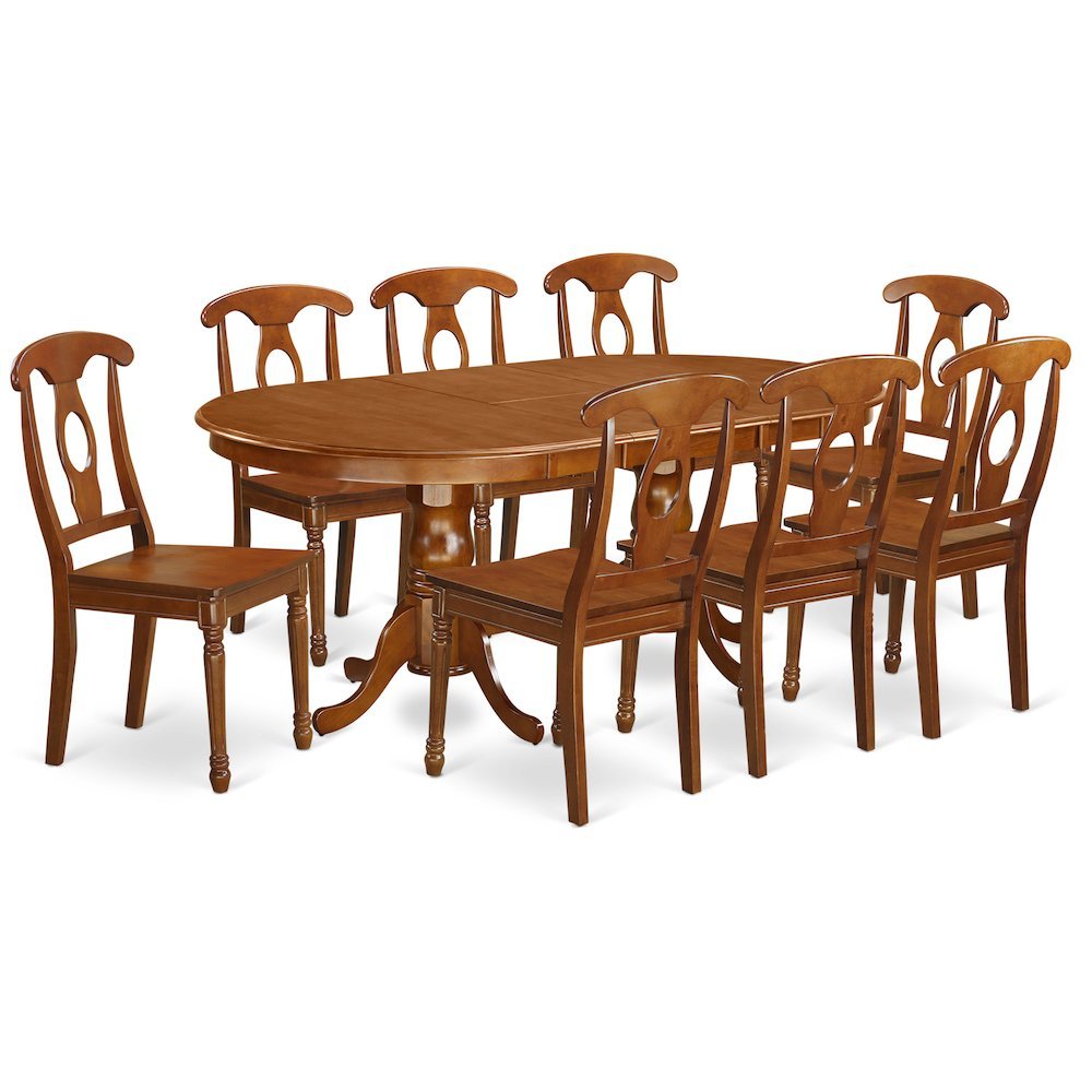 Reginald Double Pedestal Dining Table and 8 Dining Chairs - Ethereal Company