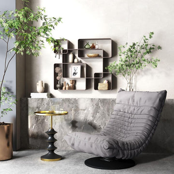 Reza Wall Shelf Antique Gray - Ethereal Company