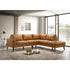 Sable 100" Wide Genuine Leather Sofa & Right Chaise - Ethereal Company