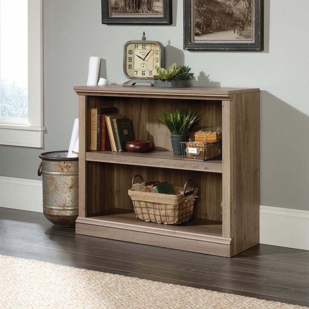 Sauder 2 Shelf Bookcase - Salt Oak - Ethereal Company