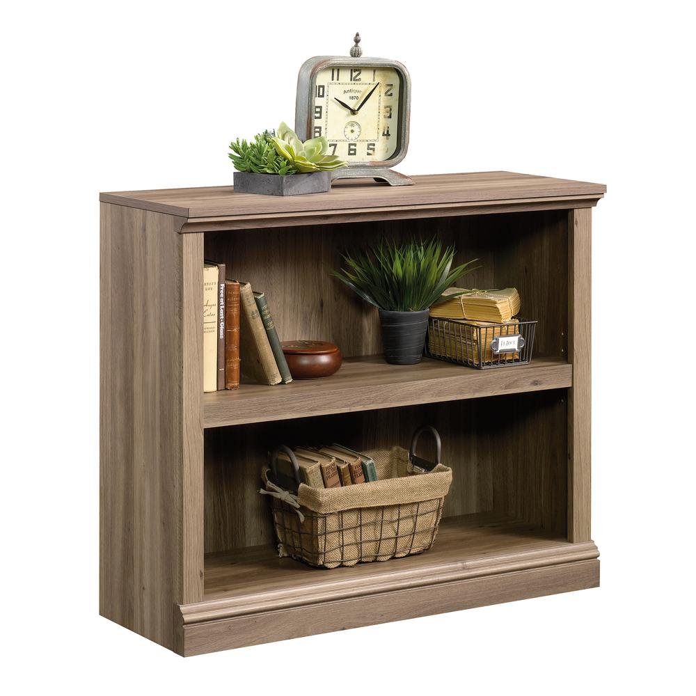 Sauder 2 Shelf Bookcase - Salt Oak - Ethereal Company