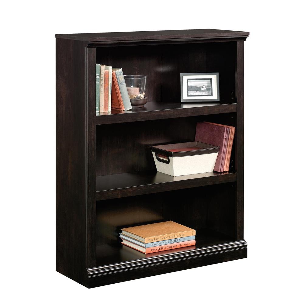 Sauder 3 Shelf Bookcase - Estate Black - Ethereal Company