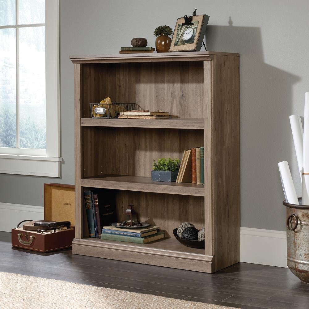 Sauder 3 Shelf Bookcase - Salt Oak - Ethereal Company