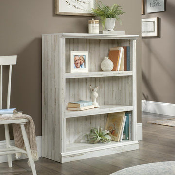Sauder 3 Shelf Bookcase - White Plank - Ethereal Company