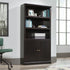 Sauder 5 Shelf Bookcase W/Doors - Estate Black - Ethereal Company