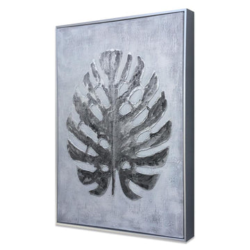 Silver Jungle II Hand Painted Canvas - Ethereal Company