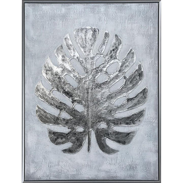 Silver Jungle II Hand Painted Canvas - Ethereal Company