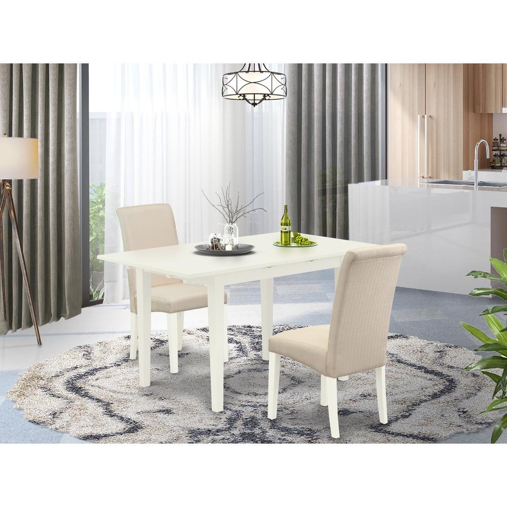 Sophia Dining Table/ 2 Dining Chairs/ White - Ethereal Company