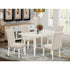 Sophia Dining Table/ 4 Dining Chairs - White - Ethereal Company