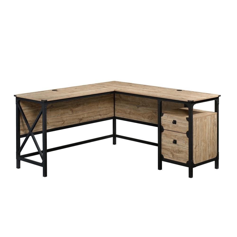 Steel River L-Desk - Milled Mesquite - Ethereal Company