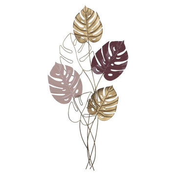 Stratton Home Decor Tropical Tricolor Metal Leaves Botanical Wall Decor - Ethereal Company