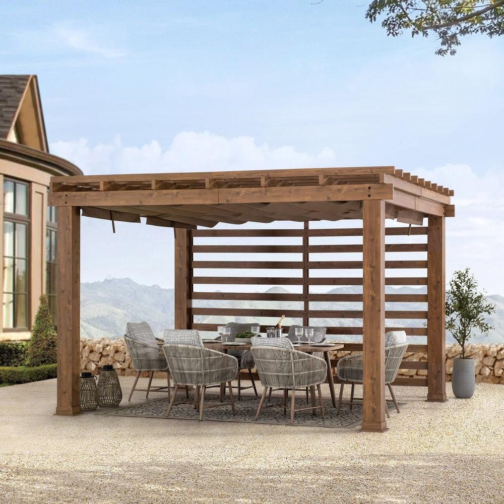 Sunjoy Woodlynne 13 x 11 ft Pergola - Ethereal Company