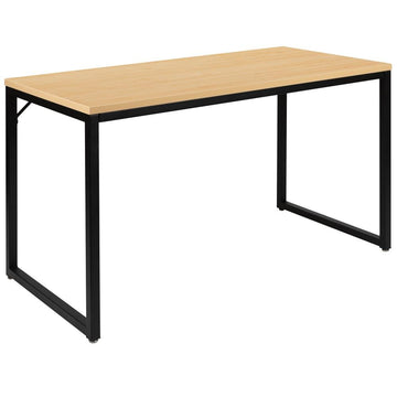Tiverton Industrial Modern Desk - Maple/Black - Ethereal Company