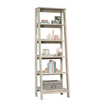 Trestle 5-Shelf Bookcase- Chalked Chestnut - Ethereal Company
