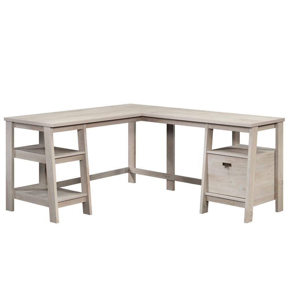 Trestle L-Desk - Chalked Chestnut - Ethereal Company