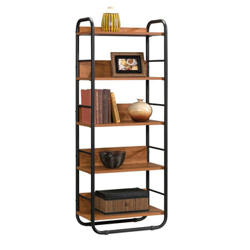 Union Plain 5-Shelf Bookcase - Prairie Cherry - Ethereal Company