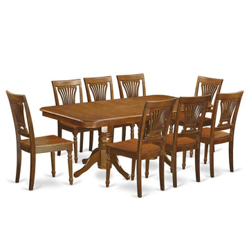 Vanderbilt Double Pedestal Dining Table and 8 Dining Chairs - Ethereal Company
