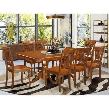 Vanderbilt Double Pedestal Dining Table and 8 Dining Chairs - Ethereal Company