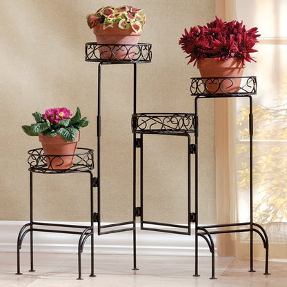 Versatile Foldable 4-Level Plant Stand - Ethereal Company