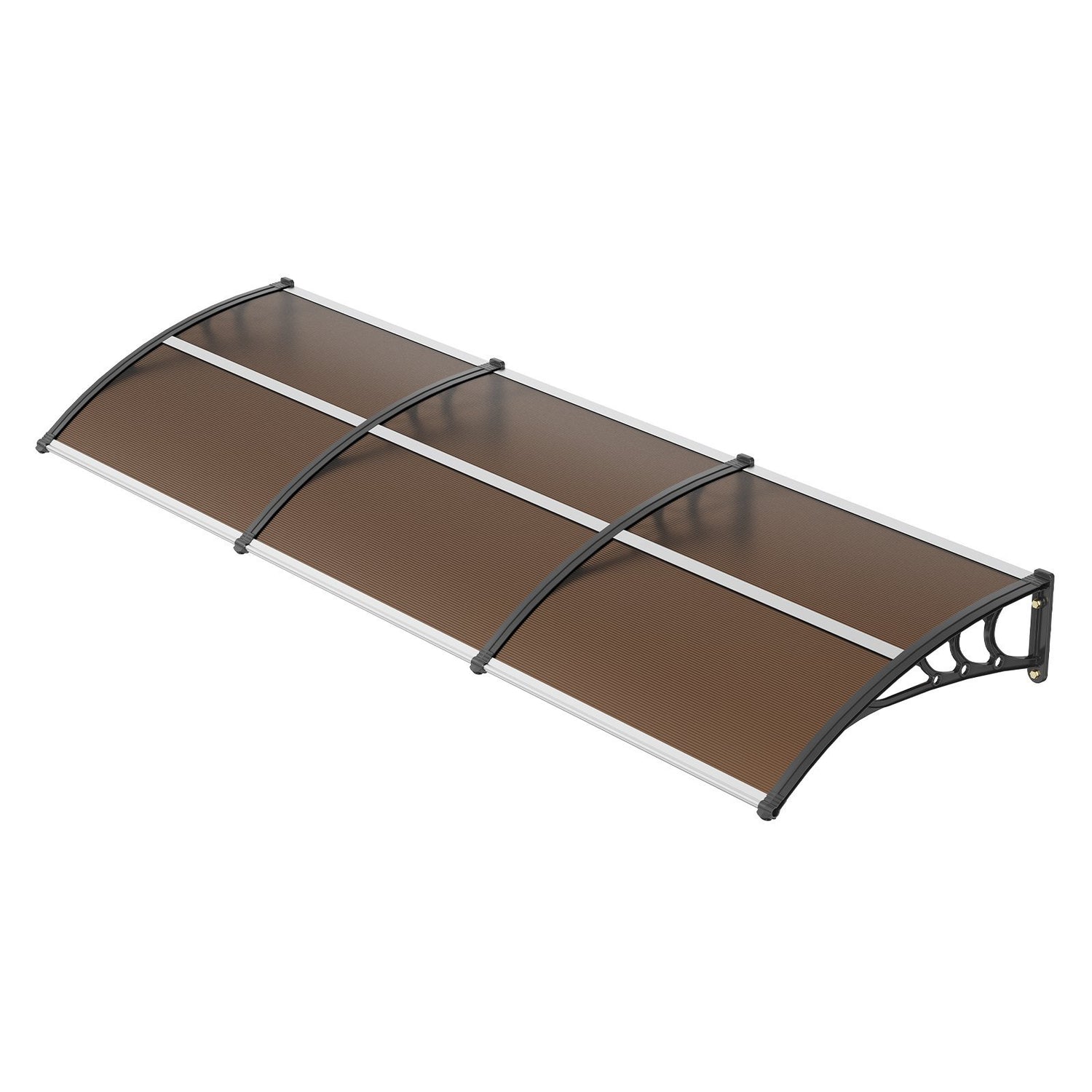 VEVOR Window Door Awning Canopy 40&quot; x 120&quot;, UPF 50+ Polycarbonate Entry Door Outdoor Window Awning Exterior, Front Door Overhang Awning for Sun Shutter, UV, Rain, Snow Protection, Hollow Sheet - Ethereal Company
