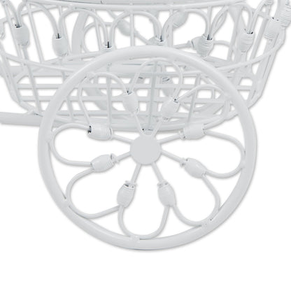 White Metal Tricycle Planter - Ethereal Company